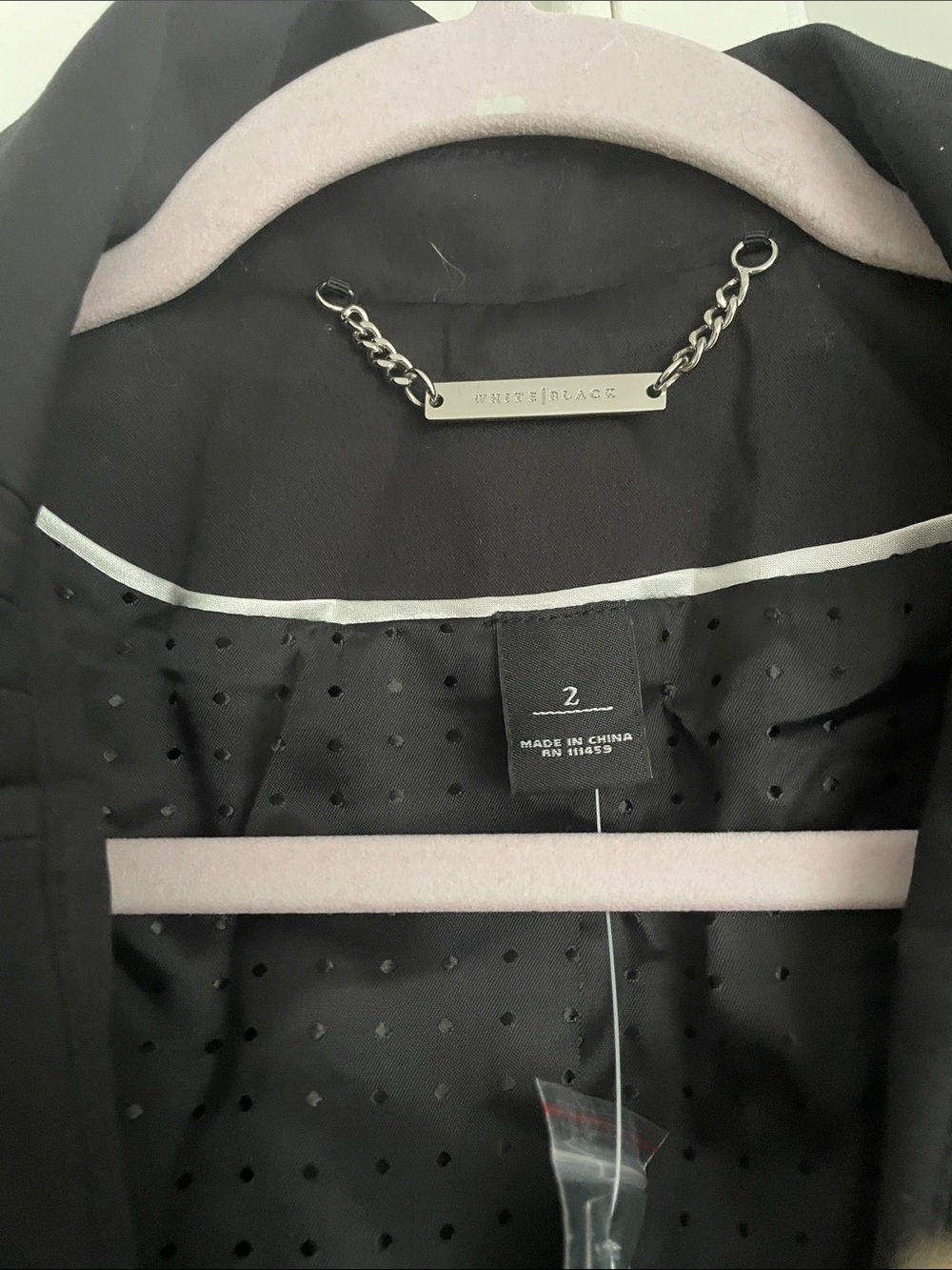 White House Black Market Black Women's Structured Single-Button Blazer - Picture 4 of 7
